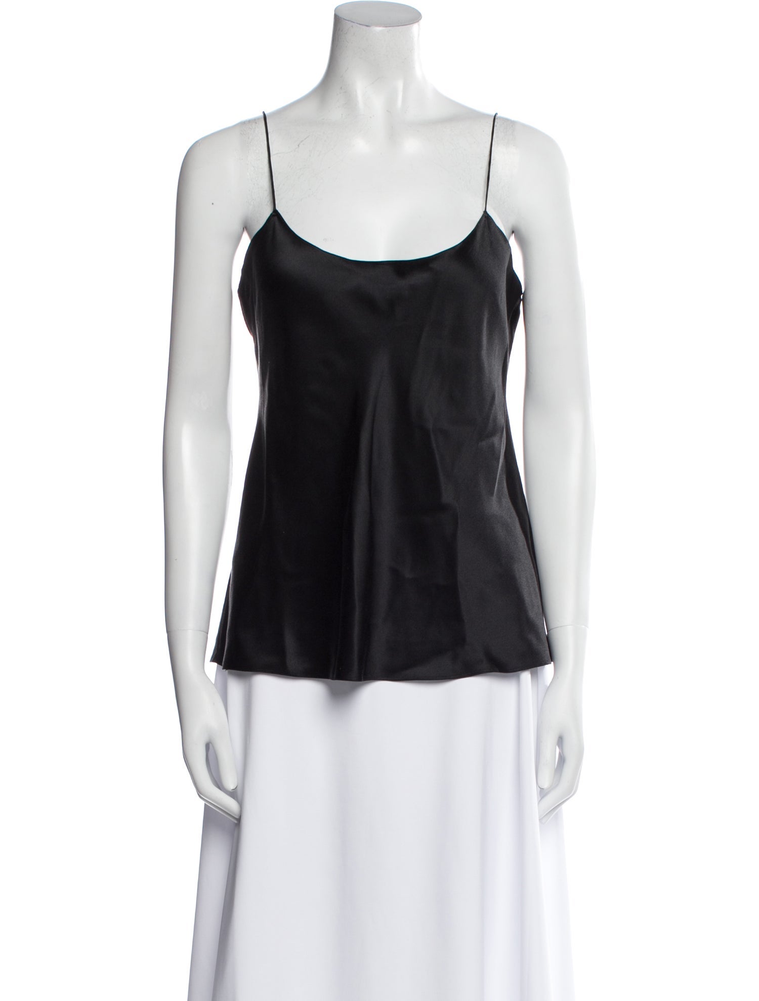 Ralph Lauren Black Label Silk Scoop Neck Top