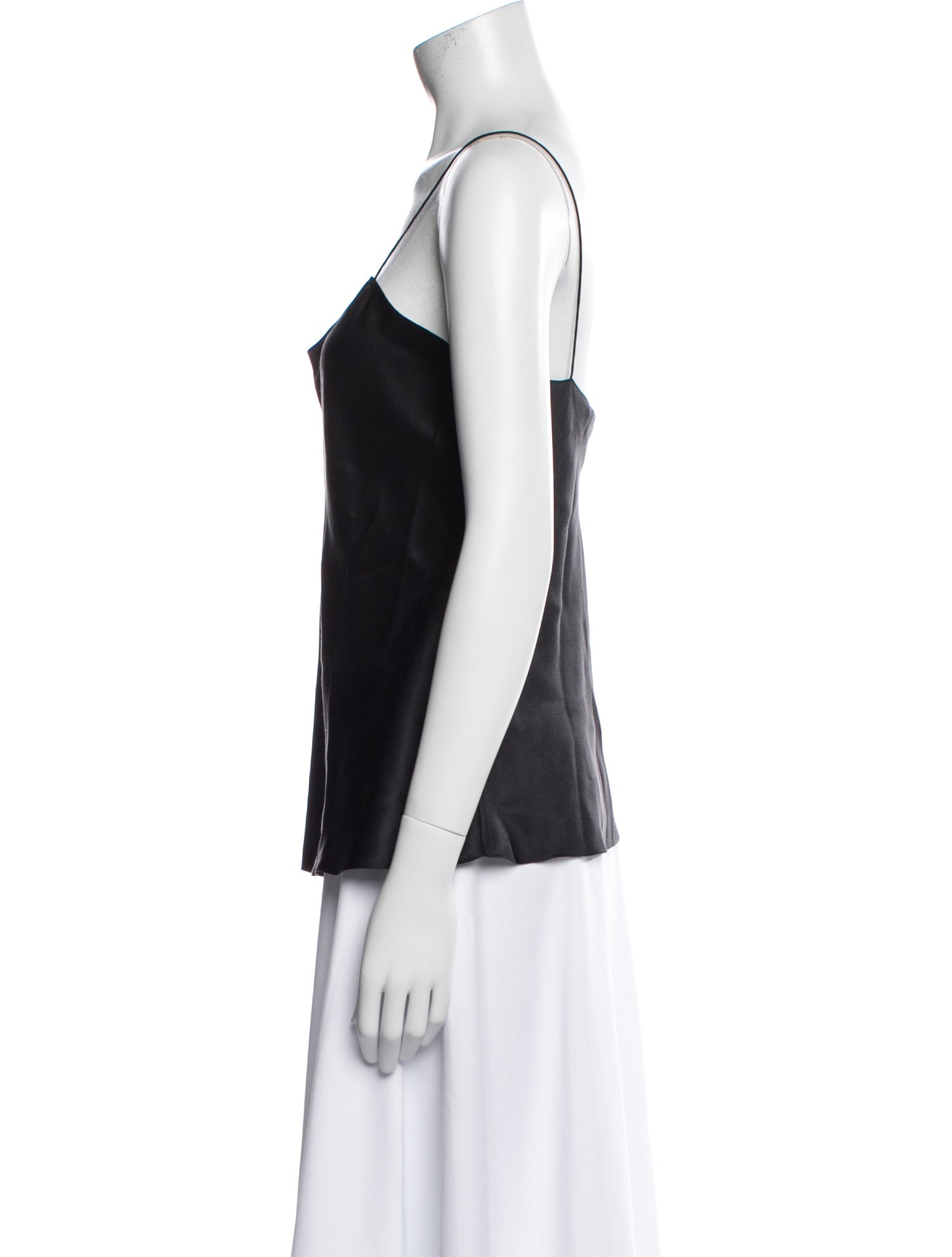 Ralph Lauren Black Label Silk Scoop Neck Top