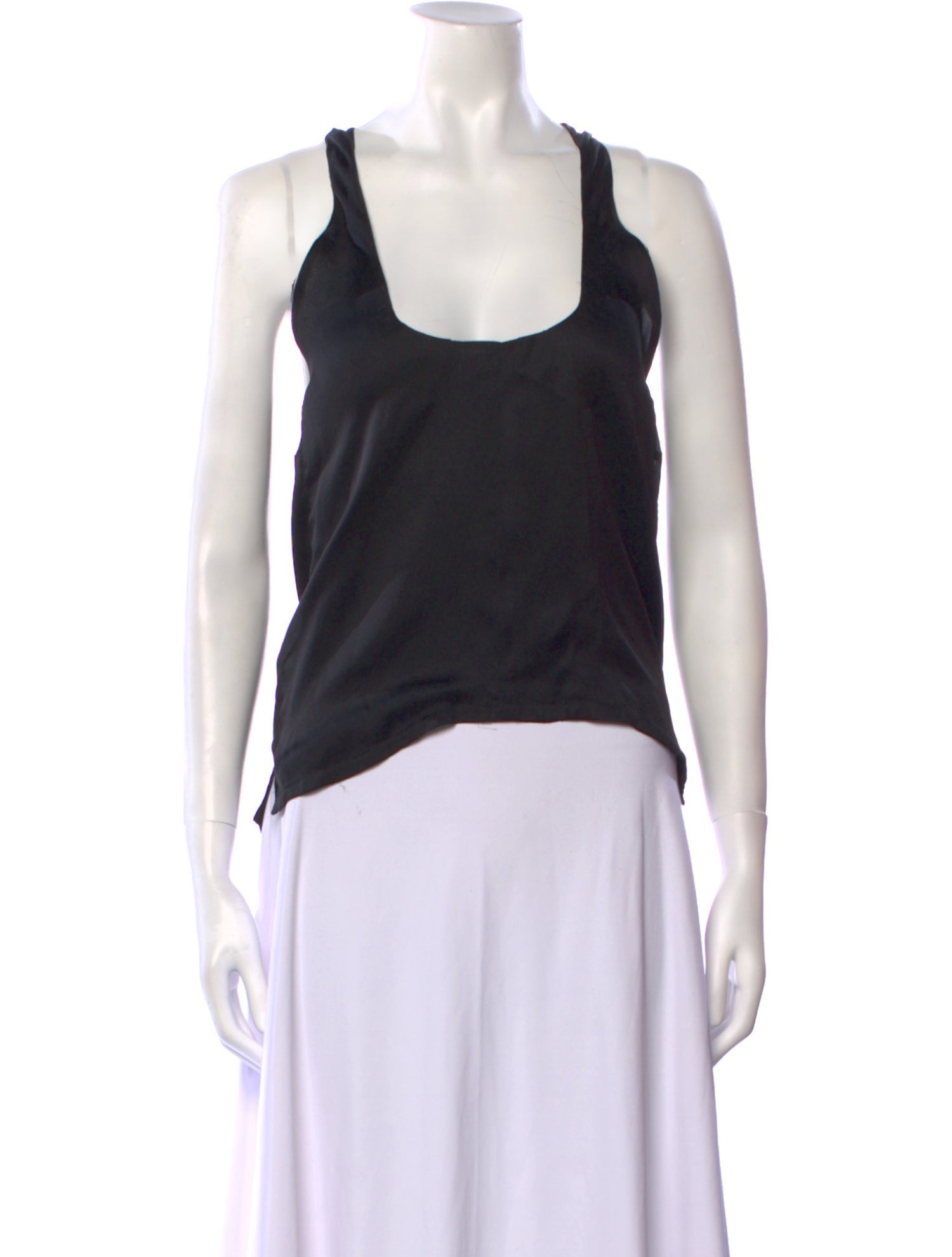 Ralph Lauren Black Label Scoop Neck Sleeveless Top