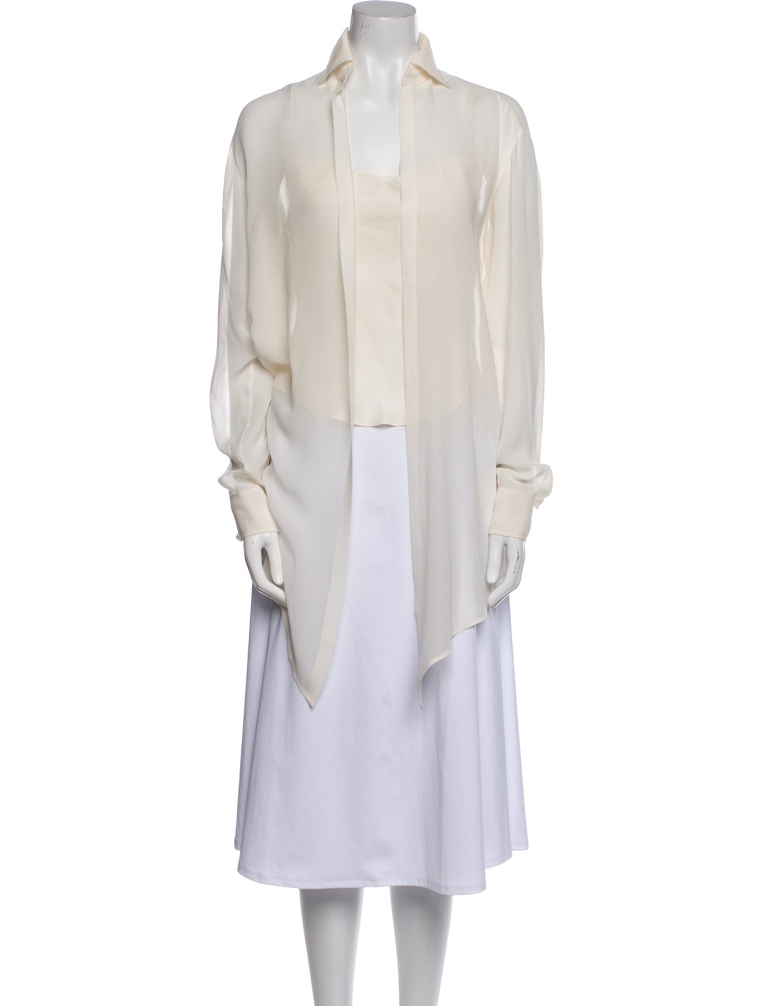 Ralph Lauren Black Label Silk V-Neck Tunic