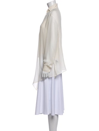 Ralph Lauren Black Label Silk V-Neck Tunic