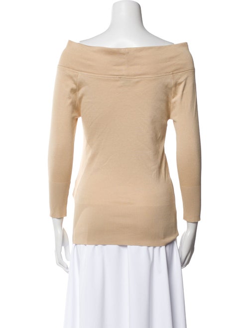 Ralph Lauren Black Label Off-The-Shoulder Three-Quarter Sleeve Top