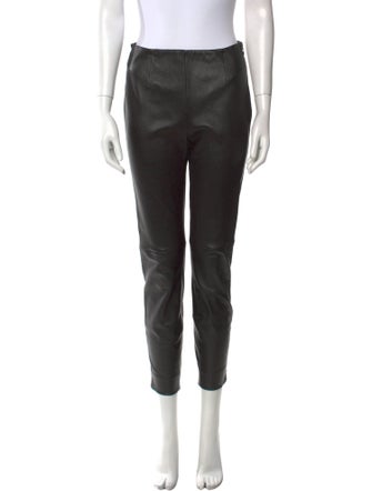 Ralph Lauren Black Label Lamb Leather Skinny Leg Pants