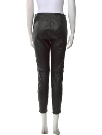 Ralph Lauren Black Label Lamb Leather Skinny Leg Pants