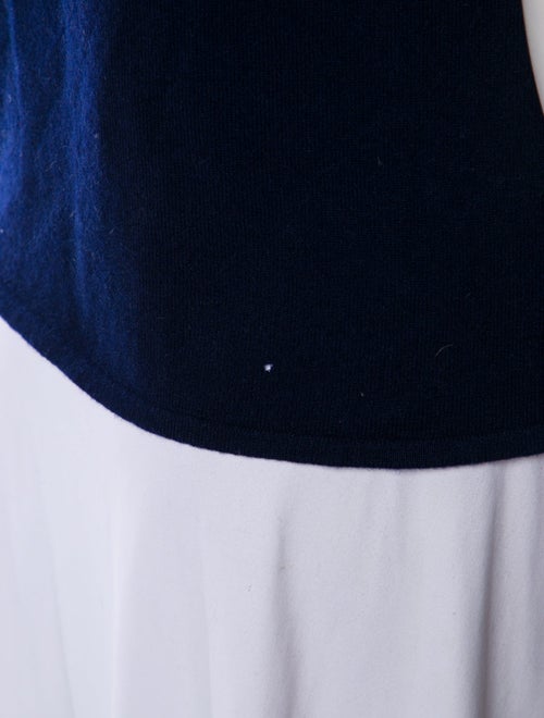 Ralph Lauren Black Label Leather Crew Neck Top