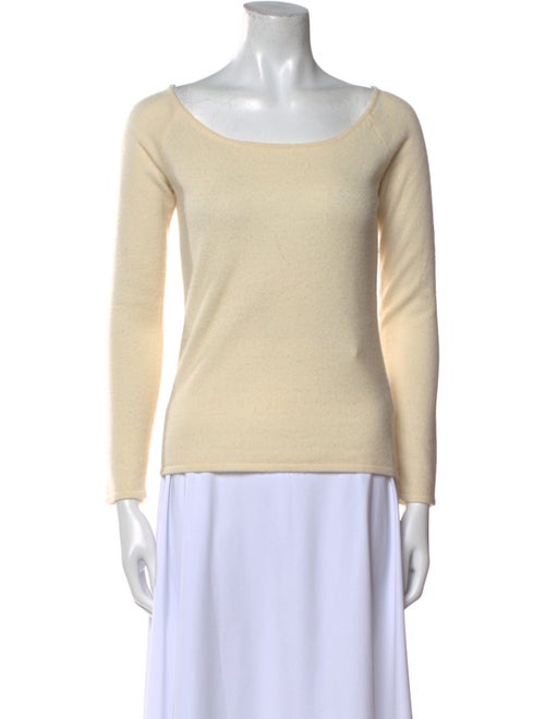 Ralph Lauren Black Label Cashmere Bateau Neckline Top