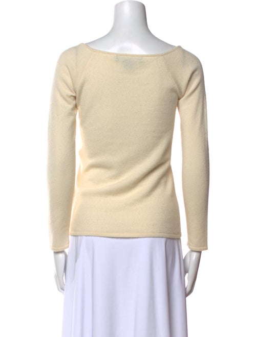 Ralph Lauren Black Label Cashmere Bateau Neckline Top