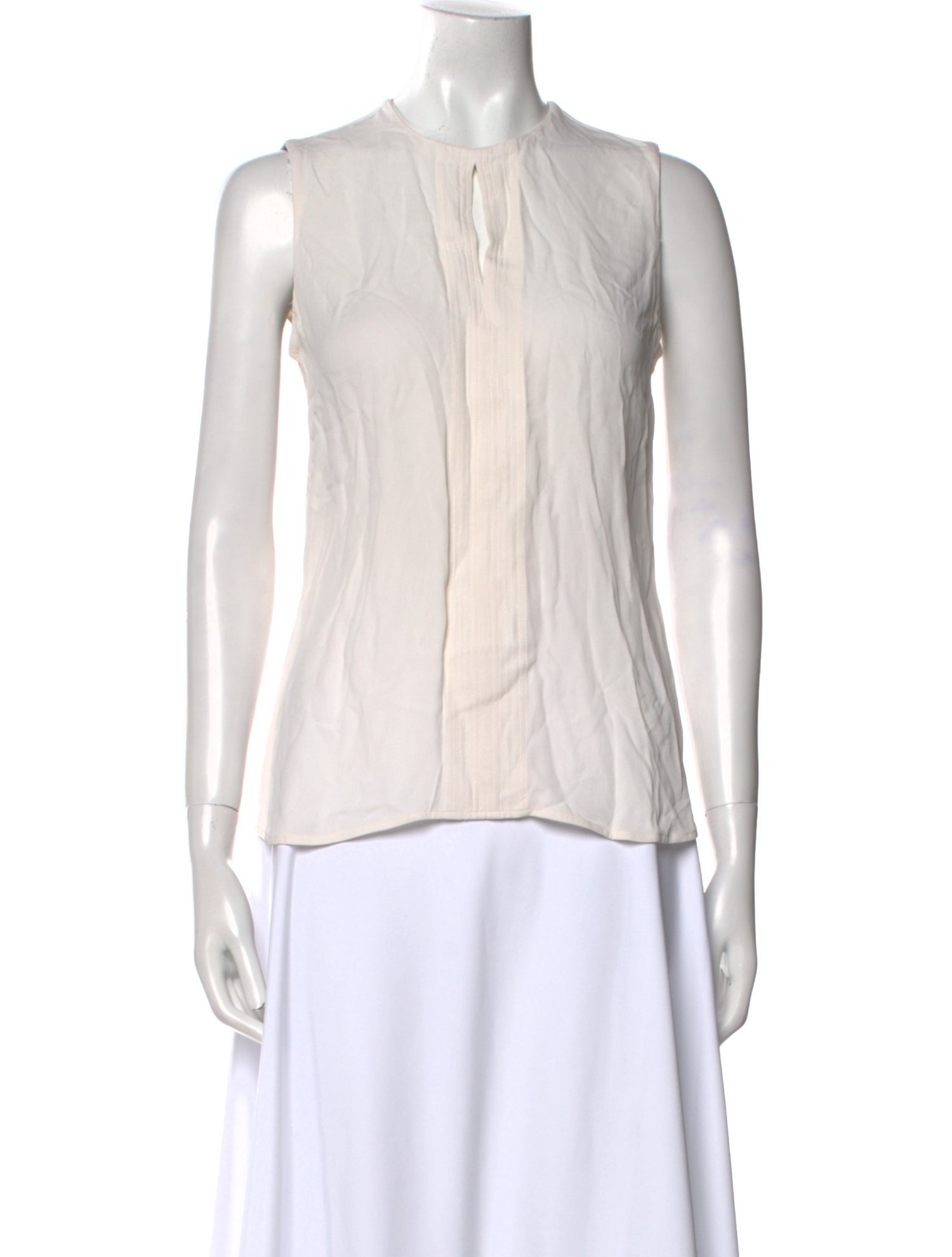 Ralph Lauren Black Label Crew Neck Sleeveless Blouse