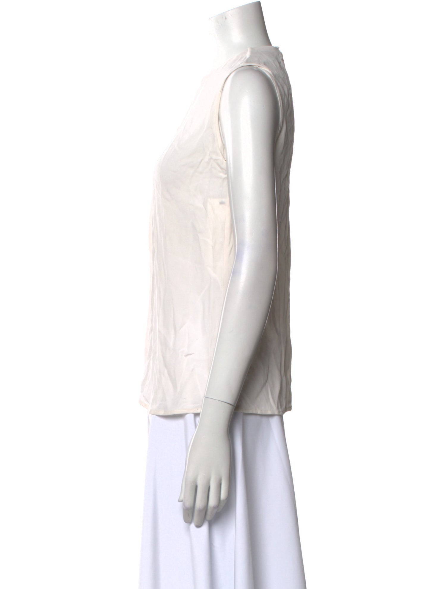 Ralph Lauren Black Label Crew Neck Sleeveless Blouse