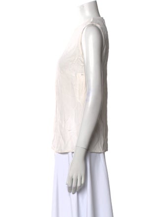 Ralph Lauren Black Label Crew Neck Sleeveless Blouse