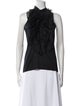 Ralph Lauren Black Label Mock Neck Sleeveless Top