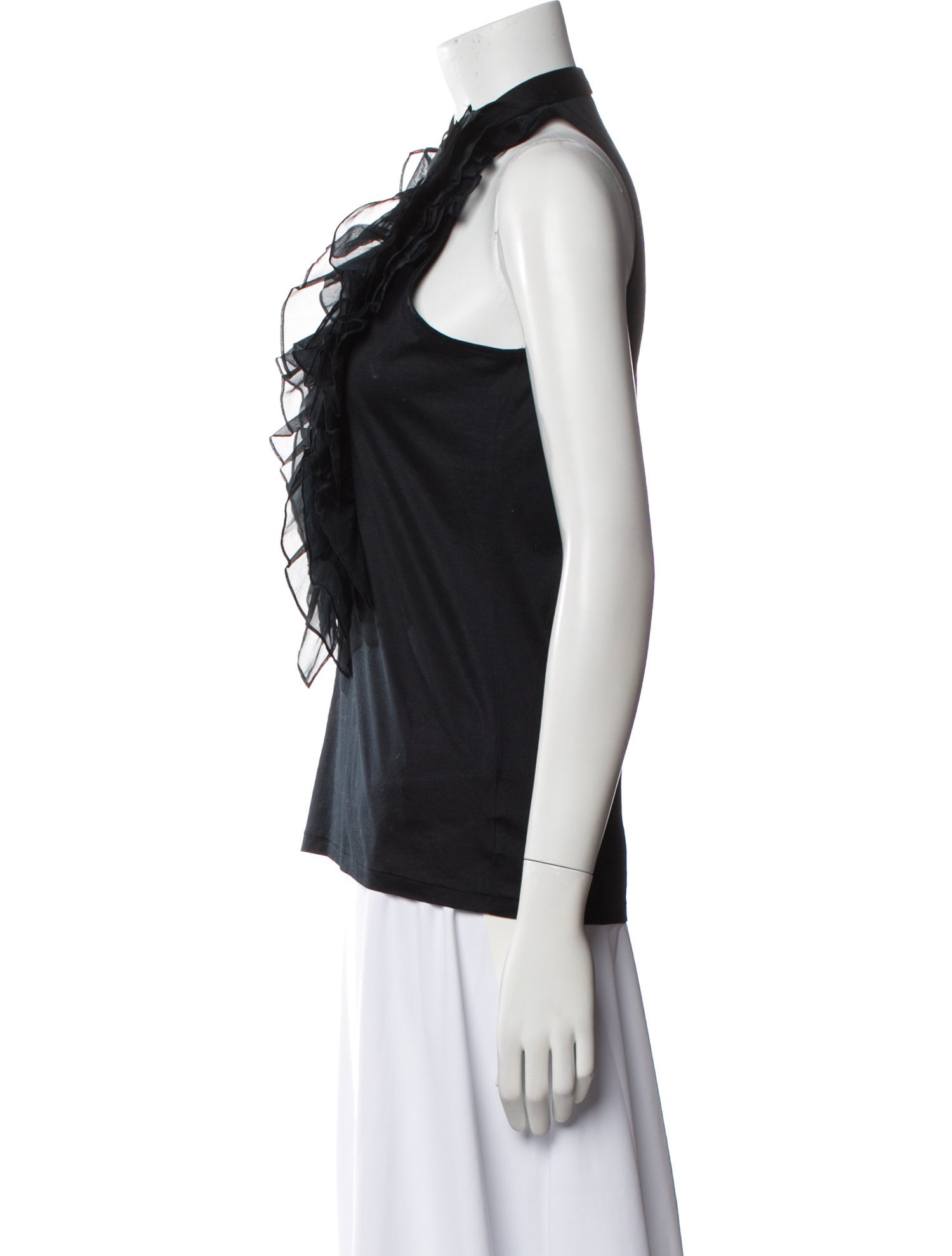 Ralph Lauren Black Label Mock Neck Sleeveless Top
