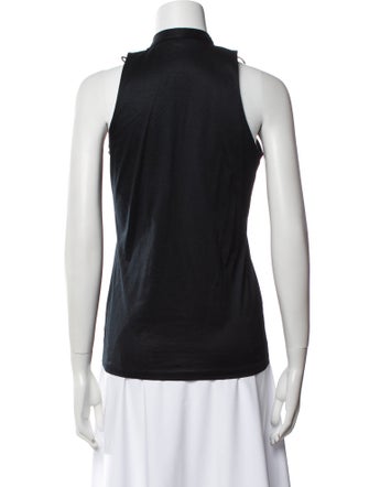 Ralph Lauren Black Label Mock Neck Sleeveless Top