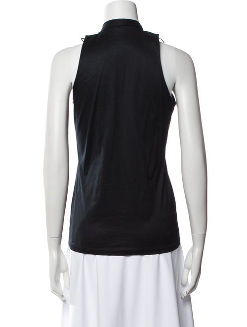 Ralph Lauren Black Label Mock Neck Sleeveless Top