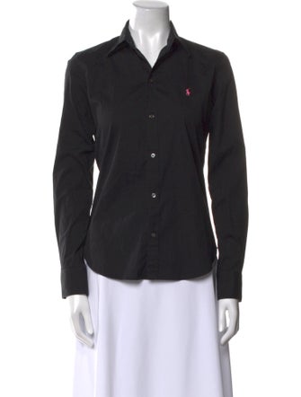 Ralph Lauren Black Label Long Sleeve Button-Up Top