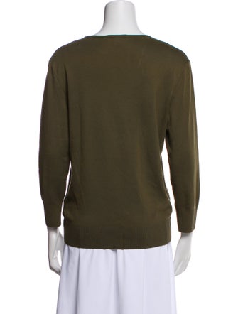 Ralph Lauren Black Label Scoop Neck Three-Quarter Sleeve T-Shirt