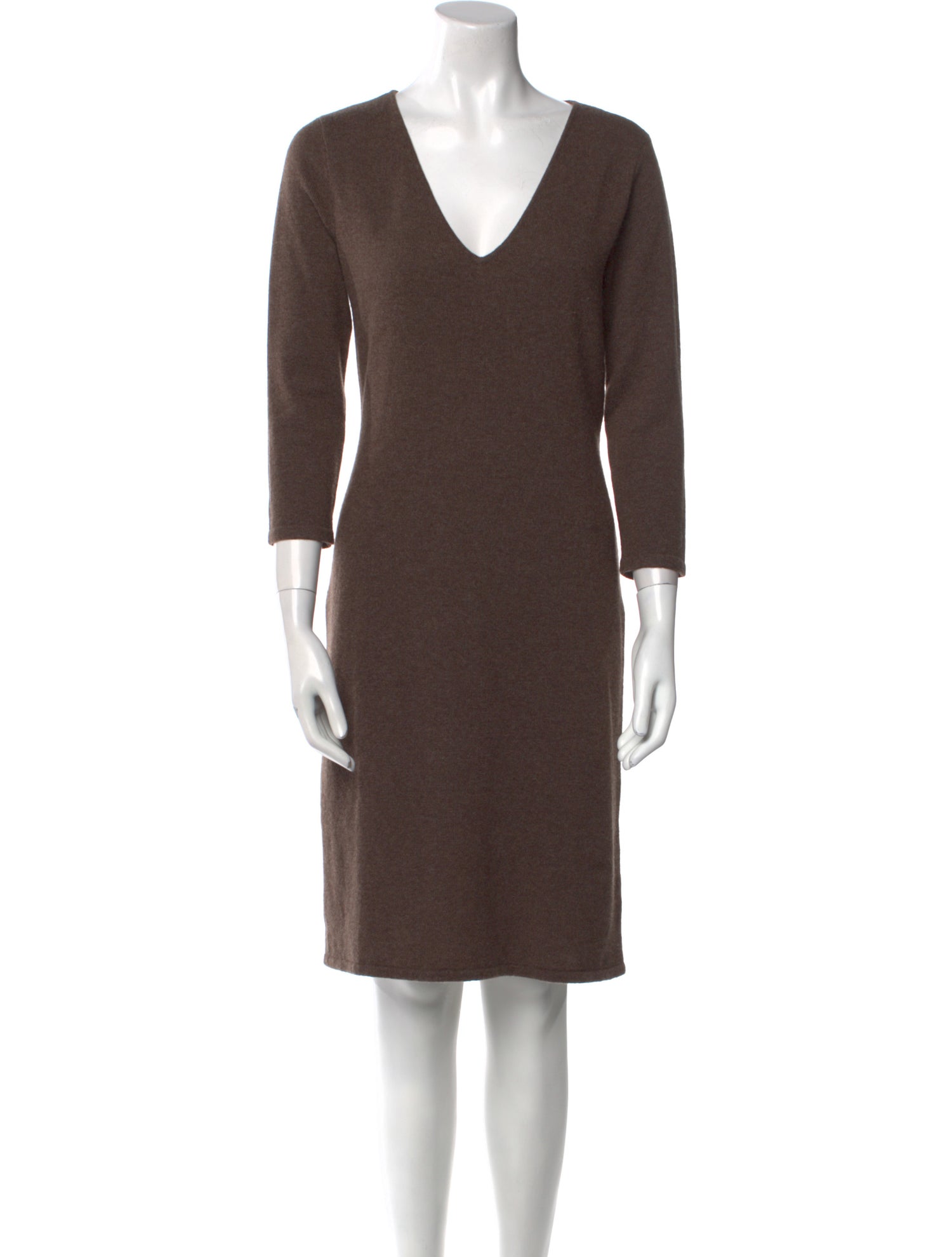Ralph Lauren Black Label Cashmere Knee-Length Dress