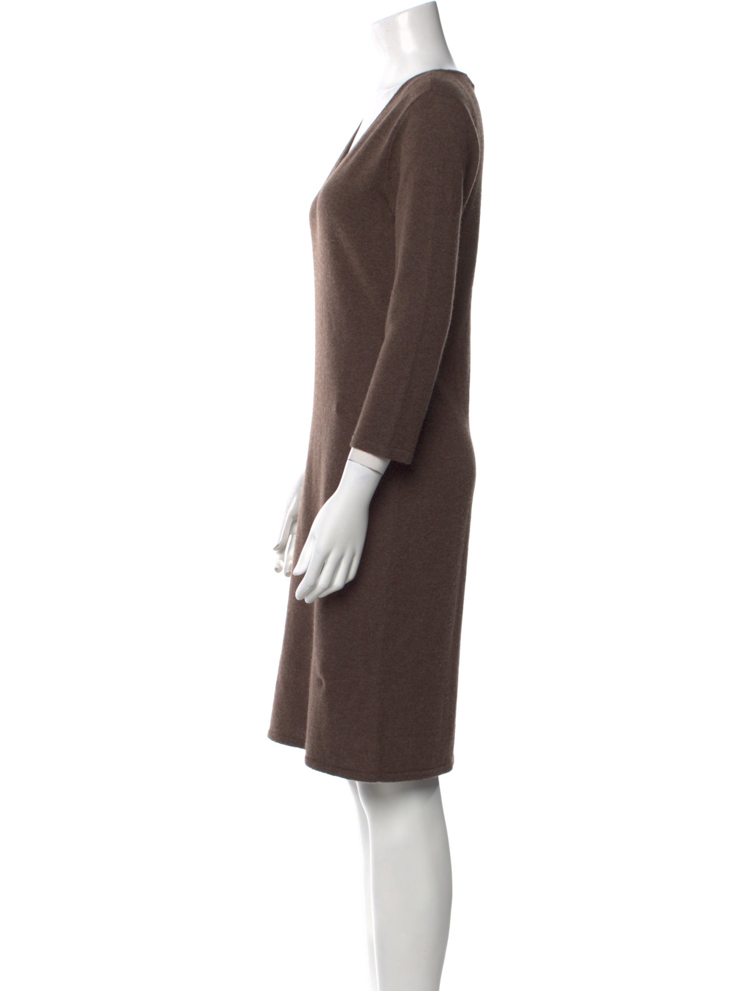 Ralph Lauren Black Label Cashmere Knee-Length Dress