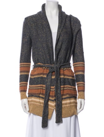 Lauren Ralph Lauren Striped V-Neck Sweater