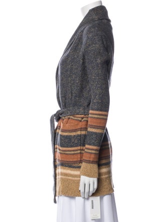 Lauren Ralph Lauren Striped V-Neck Sweater