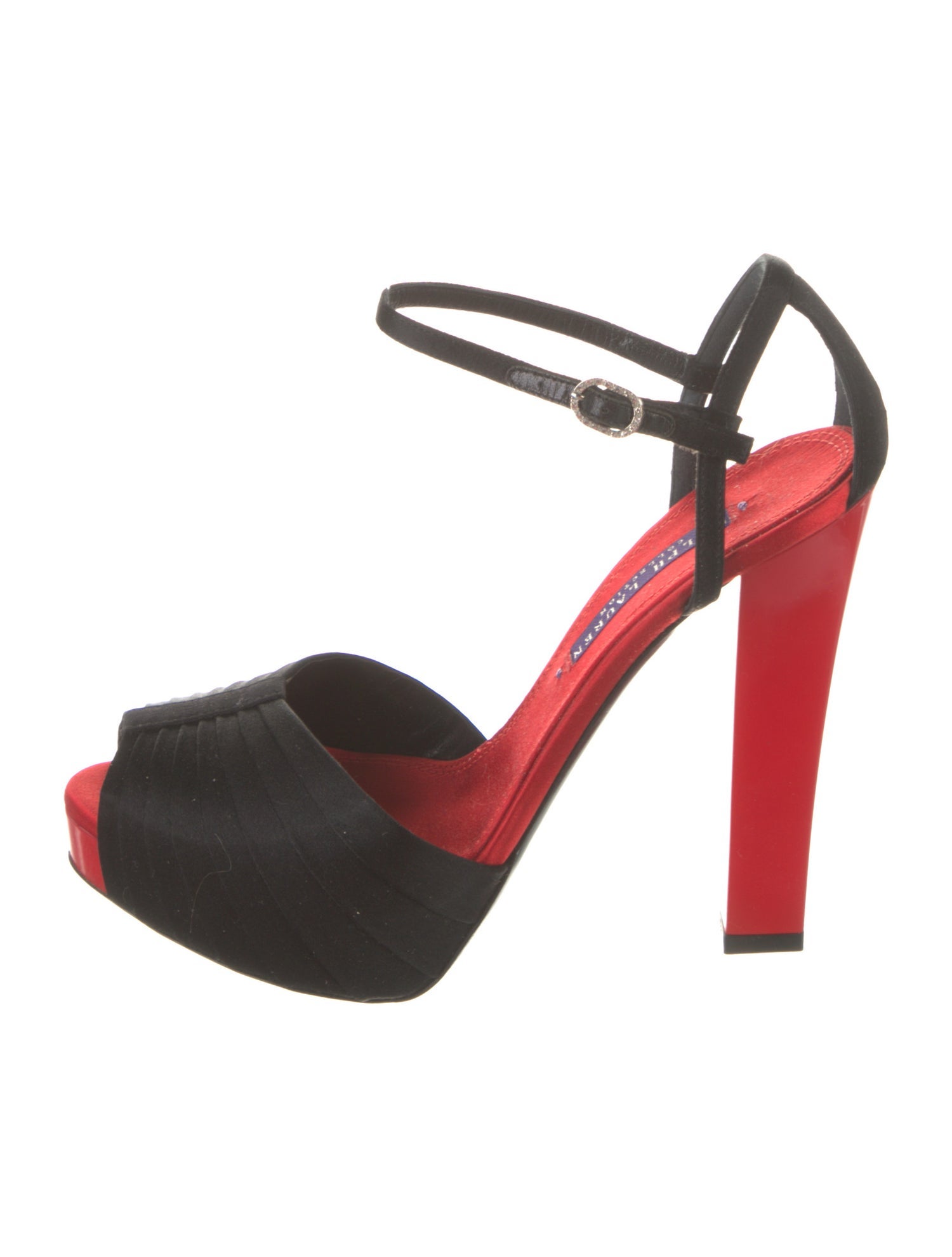 Ralph Lauren Black Label Satin Sandals