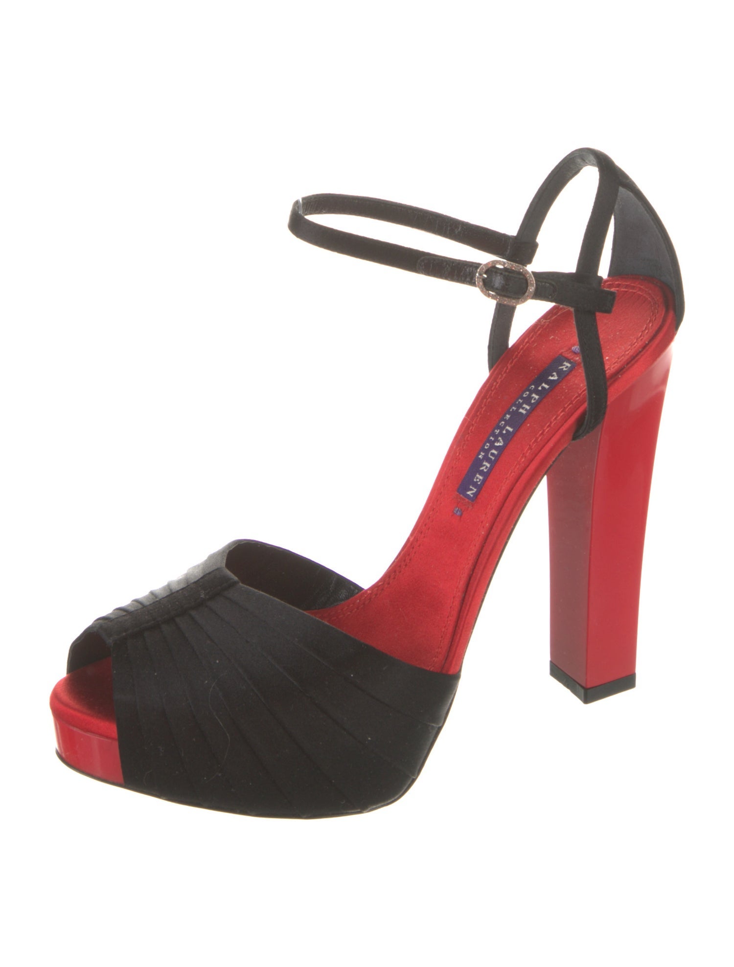 Ralph Lauren Black Label Satin Sandals