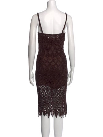 Ralph Lauren Black Label Lace Pattern Midi Length Dress