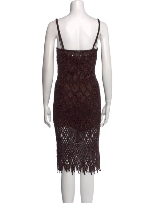 Ralph Lauren Black Label Lace Pattern Midi Length Dress