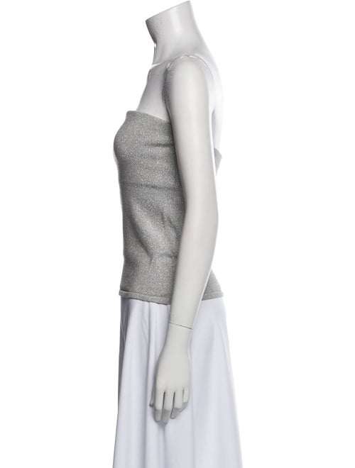 Ralph Lauren Black Label Silk Strapless Crop Top