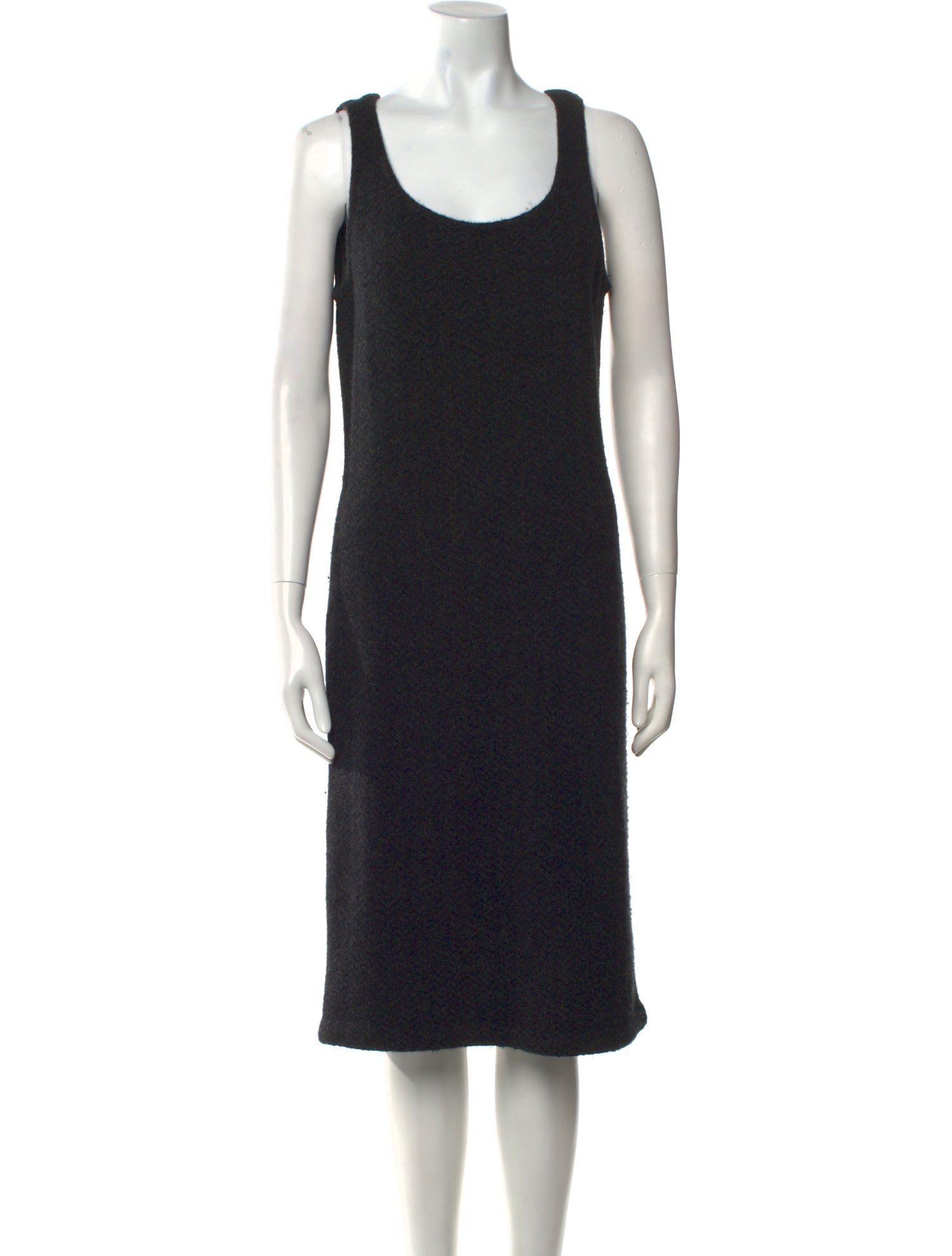 Ralph Lauren Black Label Scoop Neck Midi Length Dress