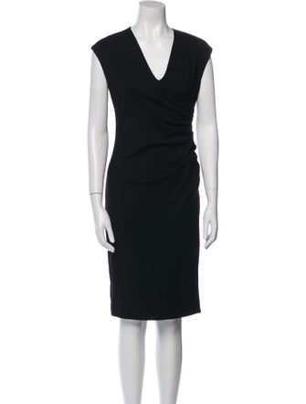 Ralph Lauren Black Label Wool Knee-Length Dress