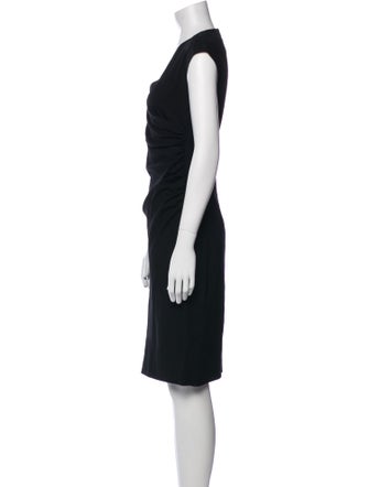Ralph Lauren Black Label Wool Knee-Length Dress