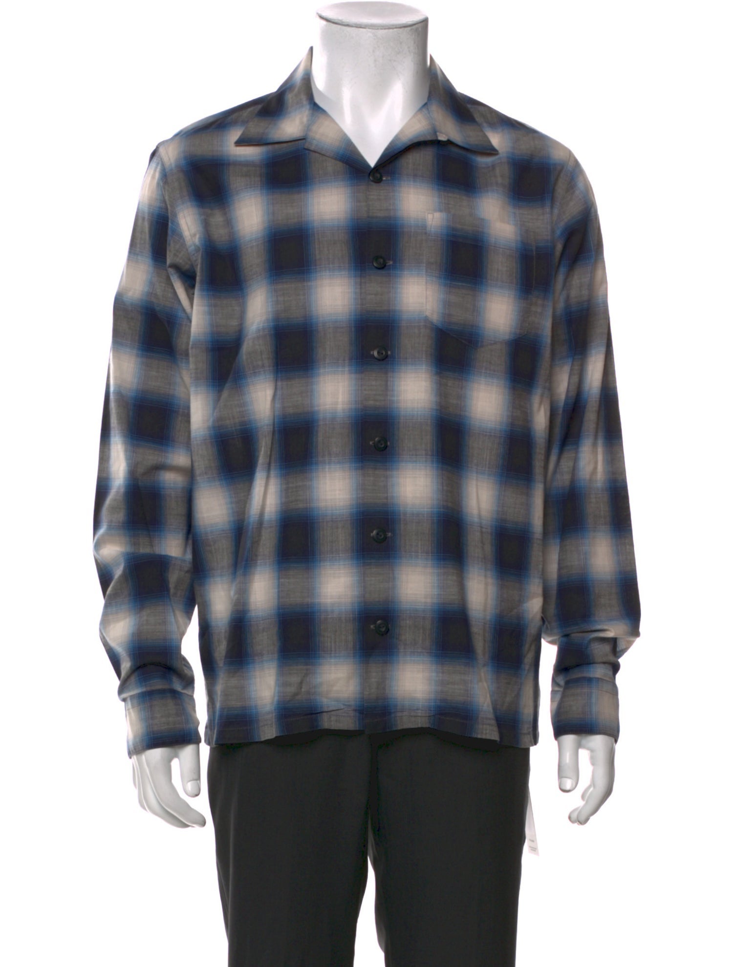 Ralph Lauren Black Label Plaid Print Long Sleeve Shirt