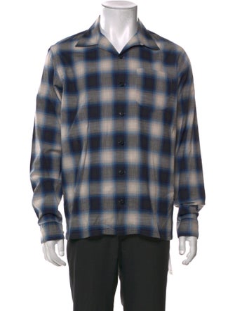 Ralph Lauren Black Label Plaid Print Long Sleeve Shirt