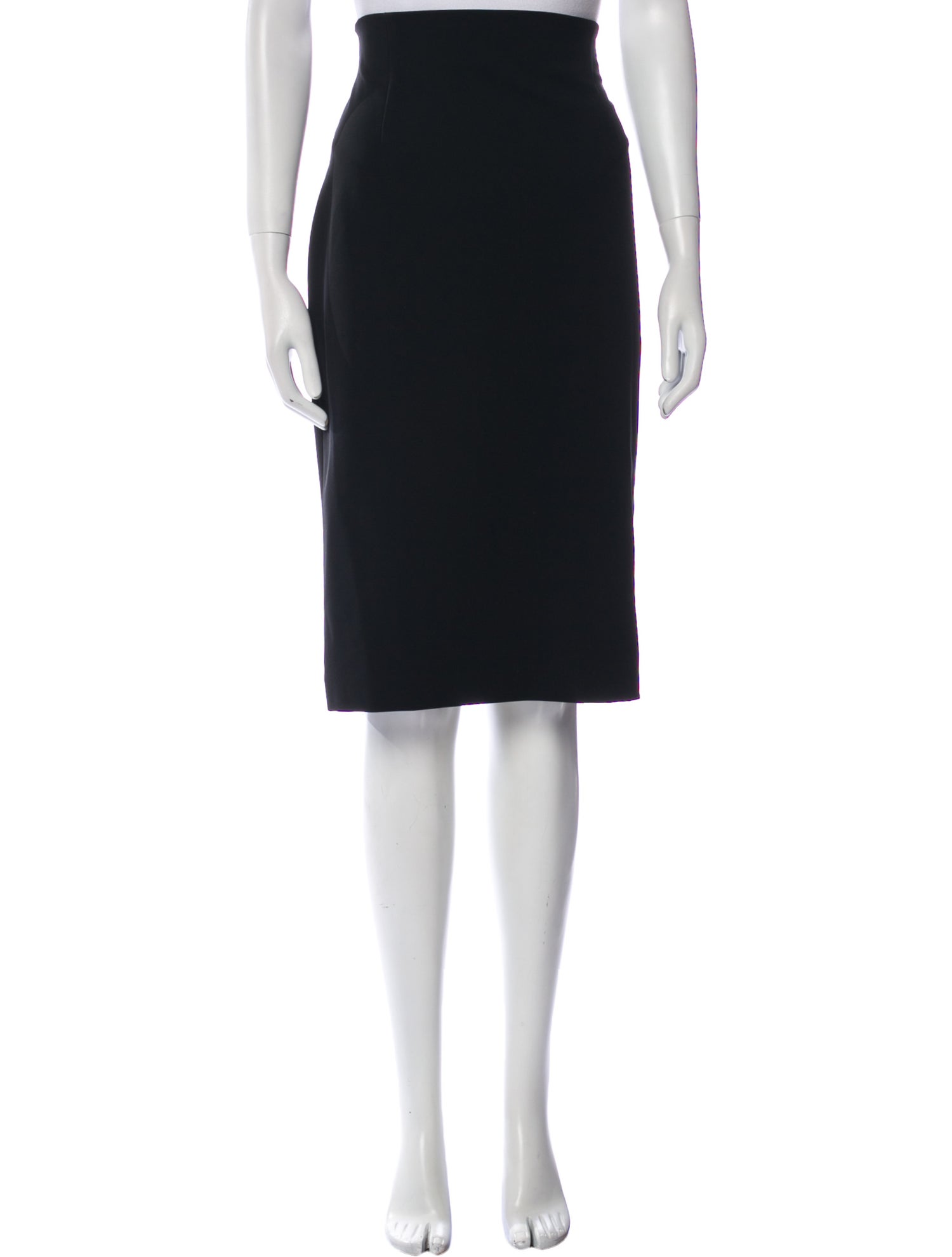 Ralph Lauren Black Label Fringe Trim Accent Knee-Length Skirt