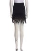 Ralph Lauren Black Label Feather Trim Knee-Length Skirt