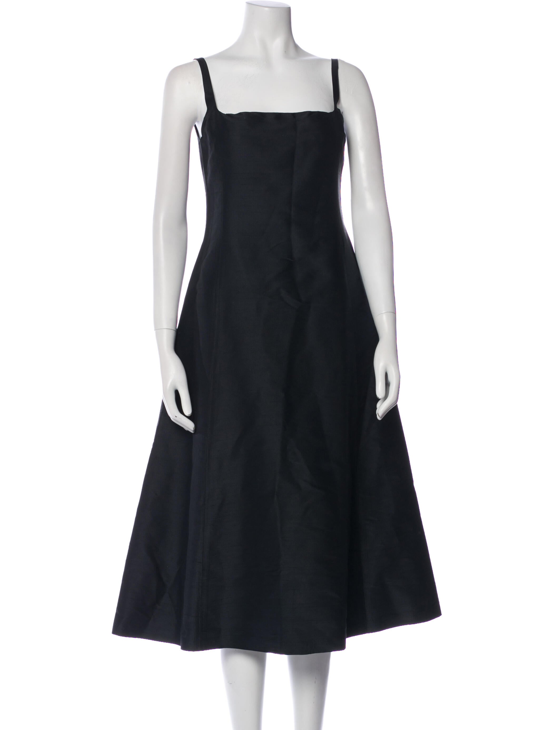 Ralph Lauren Black Label Silk Midi Length Dress
