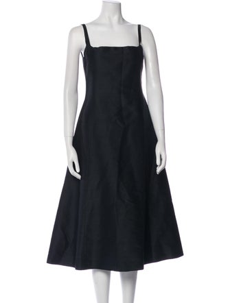 Ralph Lauren Black Label Silk Midi Length Dress