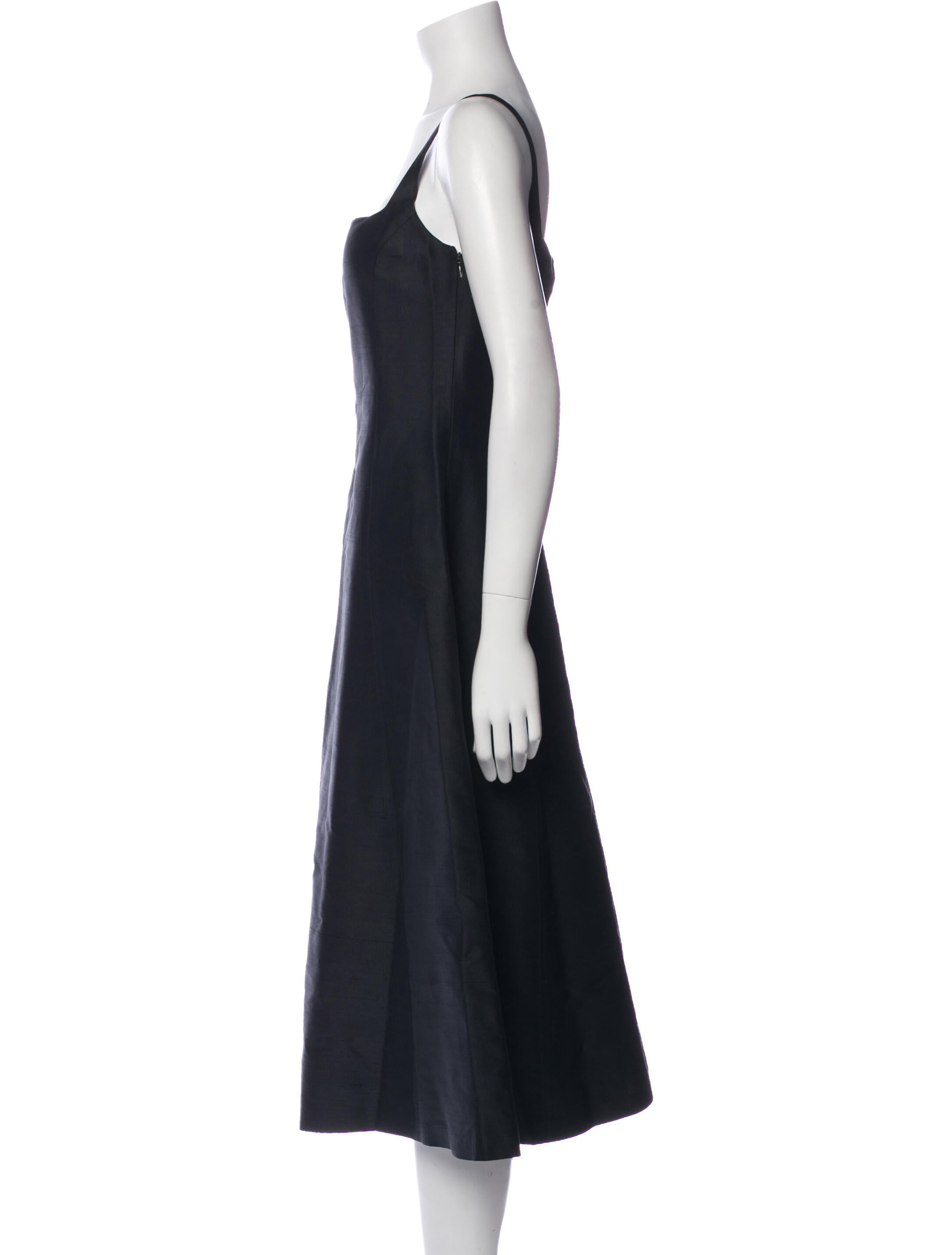Ralph Lauren Black Label Silk Midi Length Dress