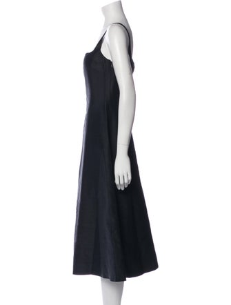 Ralph Lauren Black Label Silk Midi Length Dress