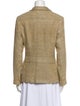 Ralph Lauren Black Label Silk Houndstooth Print Blazer