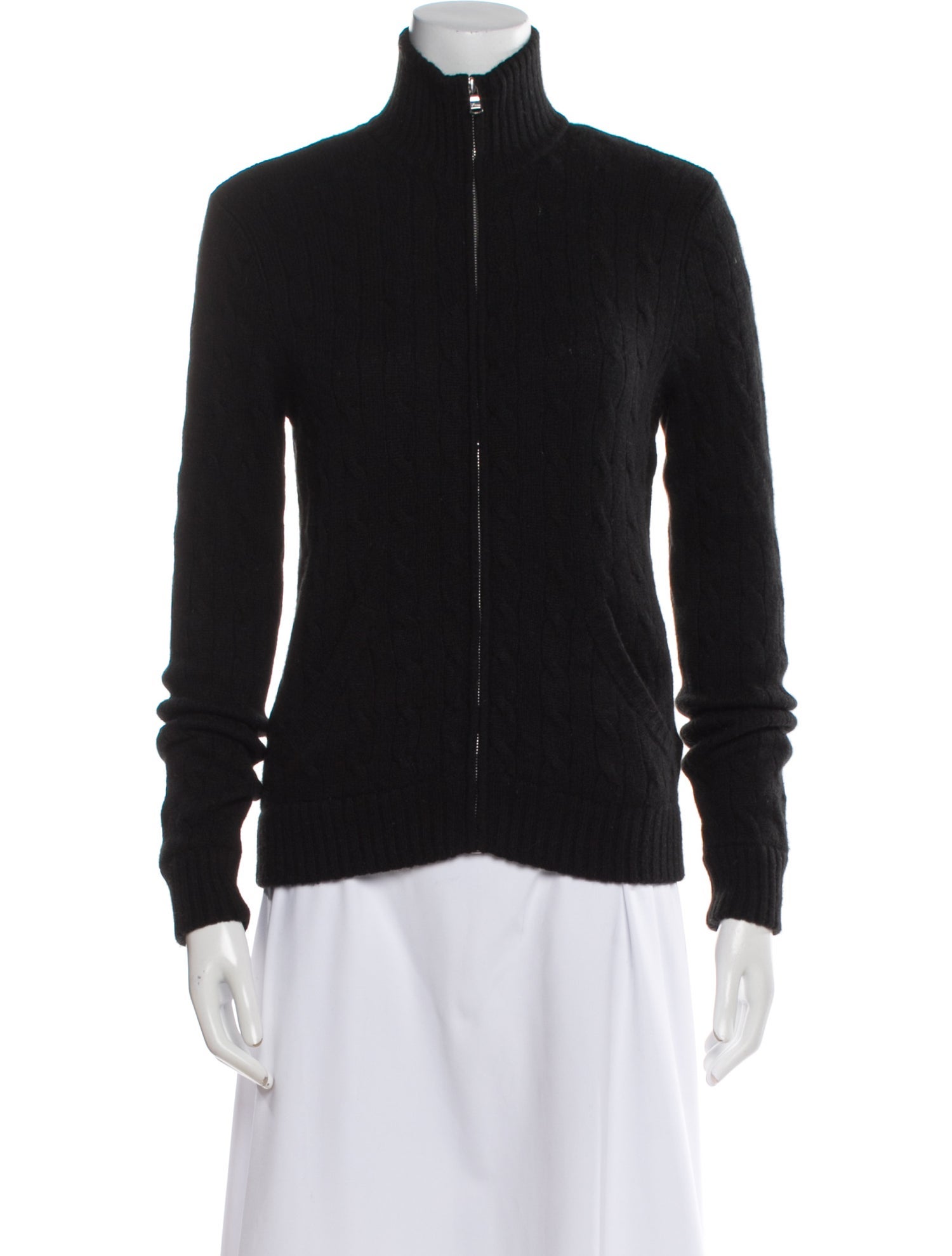 Ralph Lauren Black Label Cashmere Mock Neck Sweater