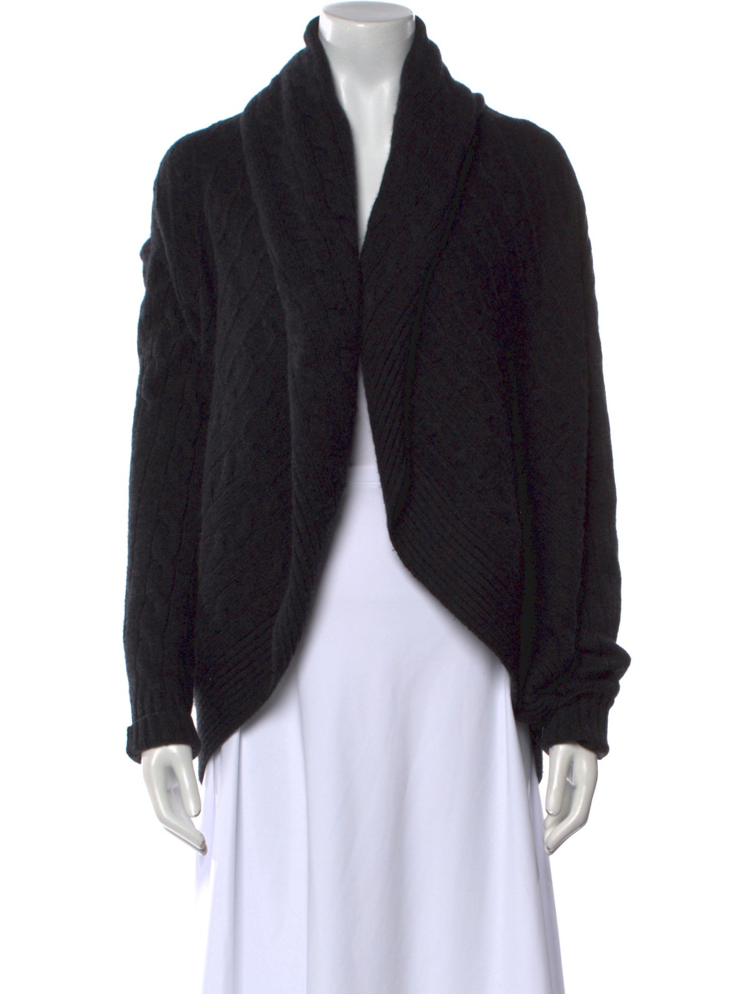 Ralph Lauren Black Label Cashmere Open Front Sweater