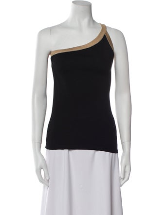 Ralph Lauren Black Label One-Shoulder Sleeveless Top