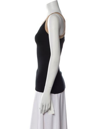 Ralph Lauren Black Label One-Shoulder Sleeveless Top