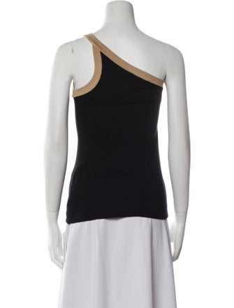 Ralph Lauren Black Label One-Shoulder Sleeveless Top