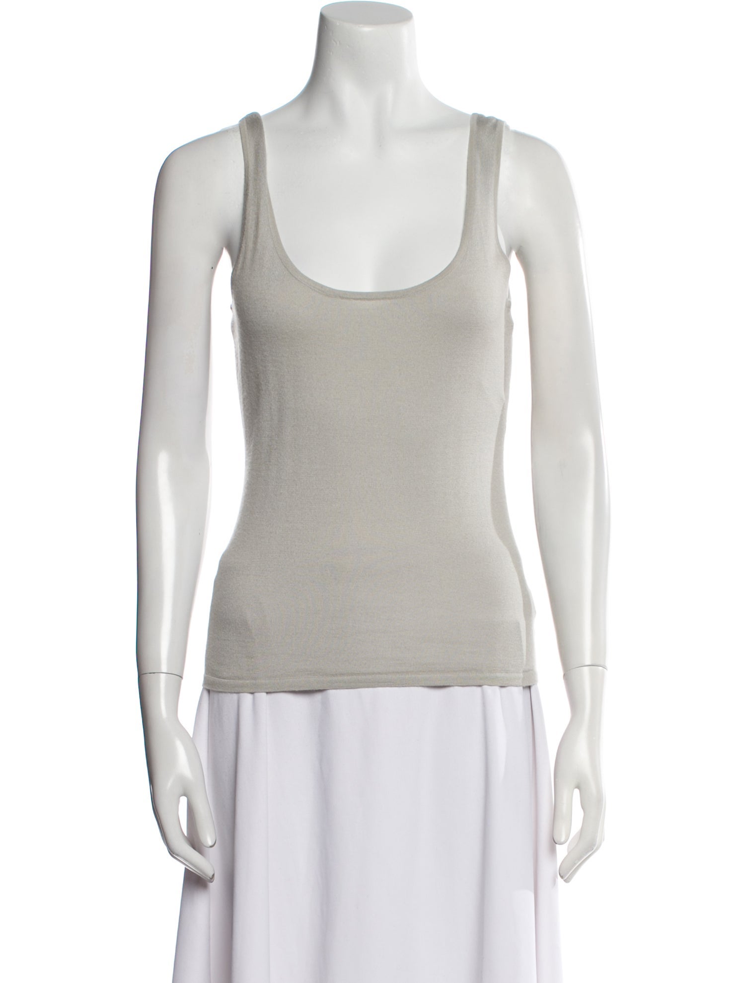 Ralph Lauren Black Label Cashmere Scoop Neck Top