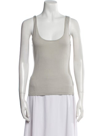 Ralph Lauren Black Label Cashmere Scoop Neck Top