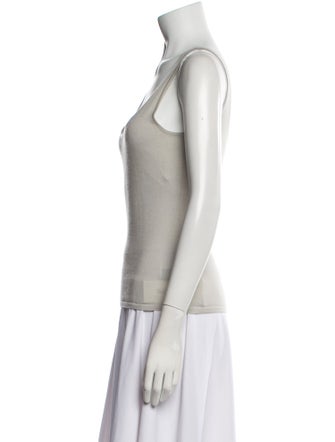 Ralph Lauren Black Label Cashmere Scoop Neck Top