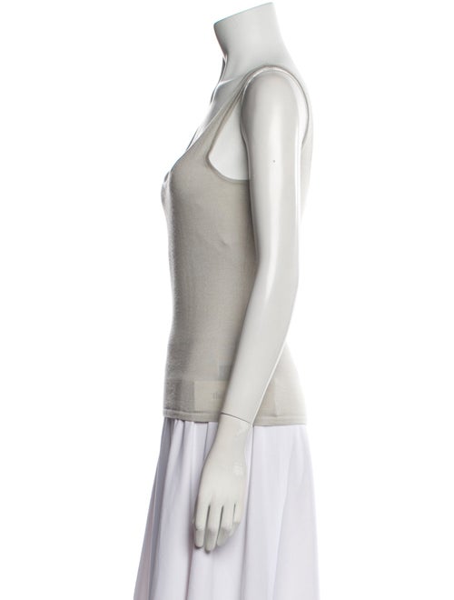 Ralph Lauren Black Label Cashmere Scoop Neck Top